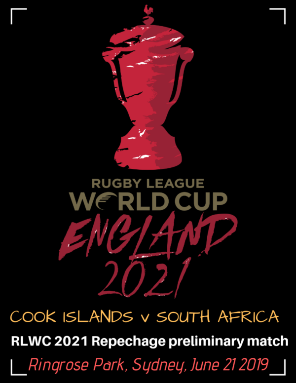 2021 World Cup qualifier: South Africa v Cook Islands at Ringrose Park, Sydney program